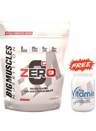 Bigmuscles Zero 9 lbs (4 kg) With The Vitamin 60 Capsules & Smart Shaker 